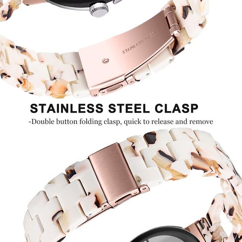 NINKI Compatible for Google Pixel Watch 3 41MM 2024/Pixel Watch 2 2023 Resin Band with Metal Clasp,Waterproof Lightweight Thin Strap Adjustable Bracelet for Google Pixel Watch 1(2022) Resin Bands in Saudi Arabia