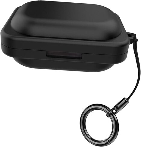 case Compatible with Nothing Ear a Cover Wireless Earbuds Silicone Material Shockproof Unique Portable Protective Cover with Carabiner (Black) in Saudi Arabia