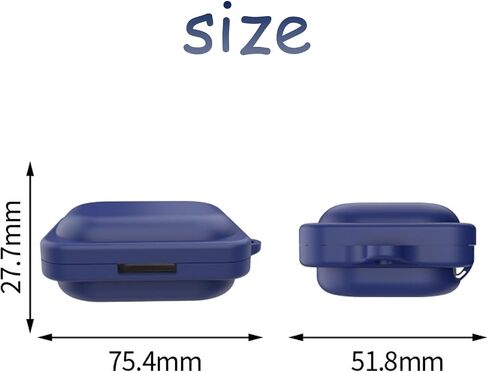 case Compatible with Nothing Ear a Cover Wireless Earbuds Silicone Material Shockproof Unique Portable Protective Cover with Carabiner (Black) in Saudi Arabia