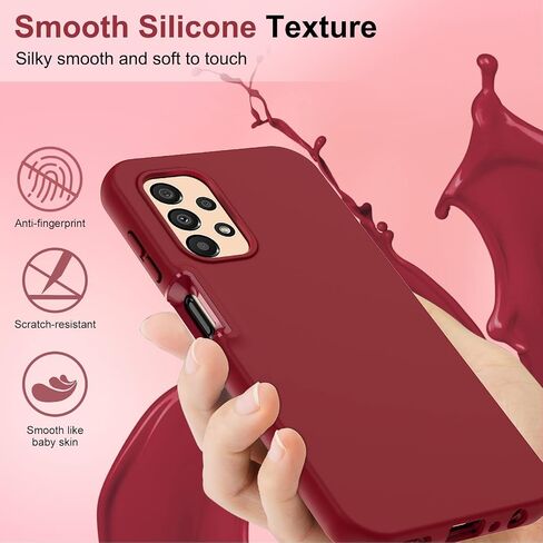 LeYi for Samsung Galaxy A13 5G Phone Case: Galaxy A13 5G Case with [2 x Tempered Glass Screen Protector], Full-Body Shockproof Soft Liquid Silicone Protective Phone Case for Samsung A13 5G, Mint in Kuwait