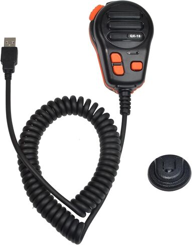 USB-A Microphone, Mic PTT and Programmable Key for American Truck Simulator, PC, Laptop, Cellphones, PC Game w/Microphone Holder and Programming Software(Without Speaker Function) in Saudi Arabia