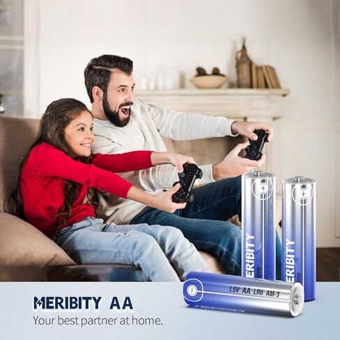 بطاريات مزدوجة 1.5 فولت بطاريات AA LR6 بطاريات قلوية حزمة حجم AA، بطاريات AA 12 حزمة مع تصميم مانع للتسرب، مدة صلاحية 10 سنوات in Saudi Arabia