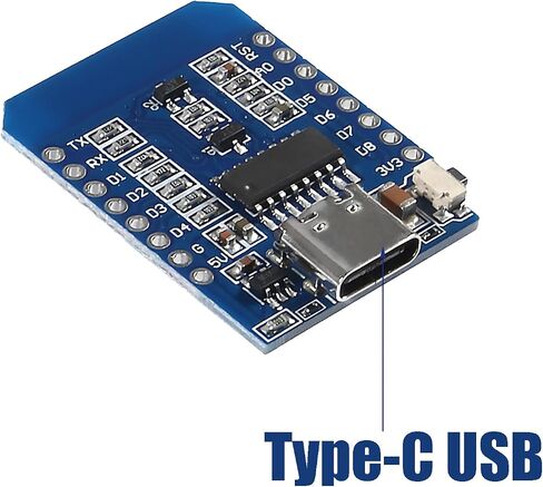 2 قطعة D1 Mini NodeMcu ESP8266 Mini NodeMCU Lua 4 متر بايت واي فاي وحدة Type-C USB وحدة واي فاي لاسلكية مجلس تطوير إنترنت الأشياء in Saudi Arabia