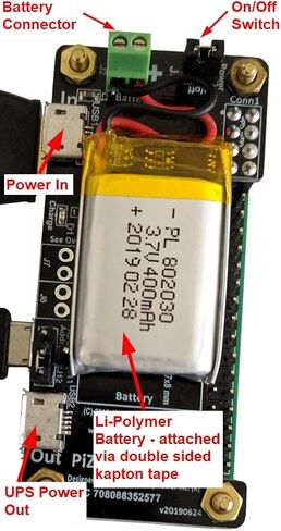 PiZ-UpTime 2.0 UPS for Raspberry Pi, Pi-Zero, SBC & IoT in Saudi Arabia