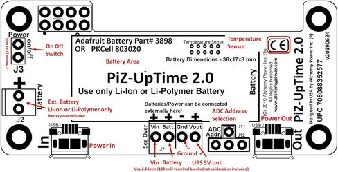 PiZ-UpTime 2.0 UPS for Raspberry Pi, Pi-Zero, SBC & IoT in Saudi Arabia