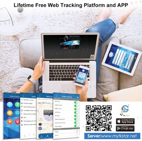 GPS Tracker for Vehicles Hidden Magnetic Car GPS Tracker 20000mAh Long Battery Life Real-Time GPS Tracking Device for Cars, Motorcycles, Trucks, Assets in Saudi Arabia