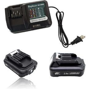 2X BL1021B Battery 12V 2000mAh and DC10WD Charger for BL1016 BL1015 BL1020B BL1041B for 12V Makita Battery DF031D DF0331D TD110D JR103DZ JR105D HSS01D MP100DZ HP332D CG100D DC10SB DC10WC