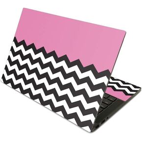 MightySkins Skin Compatible with Razer Blade Stealth 13.3" (2019) - Pink Chevron | Protective, Durable, and Unique Vinyl Decal wrap Cover | Easy to Apply, Remove, and Change Styles | Made in The USA