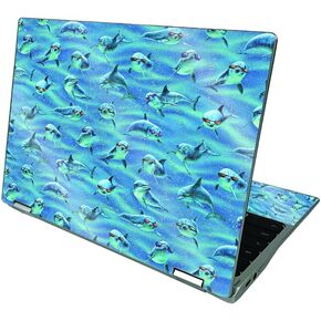 MightySkins Glossy Glitter Skin Compatible with Acer Chromebook CP311 (2021) - Dolphin Gang | Protective, Durable High-Gloss Glitter Finish | Easy to Apply and Change Styles | Made in The USA