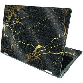 MightySkins Glossy Glitter Skin Compatible with Acer Chromebook CP311 (2021) - Black Gold Marble | Protective, Durable High-Gloss Glitter Finish | Easy to Apply | Made in The USA