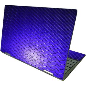 MightySkins Carbon Fiber Skin Compatible with HP Envy x360 13" (2021) - Purple Diamond Plate | Protective, Durable, and Unique Vinyl Decal wrap Cover | Easy to Apply | Made in The USA