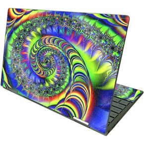MightySkins Glossy Glitter Skin Compatible with HP Envy x360 13" (2021) - Acid | Protective, Durable High-Gloss Glitter Finish | Easy to Apply, Remove, and Change Styles | Made in The USA