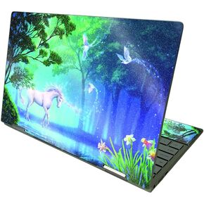 MightySkins Glossy Glitter Skin Compatible with HP Envy x360 13" (2021) - Unicorn Fantasy | Protective, Durable High-Gloss Glitter Finish | Easy to Apply and Change Styles | Made in The USA
