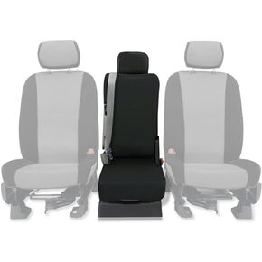 CarsCover Custom Fit 2015-2018 Ford F150 F250 F350 Pickup Truck Neoprene Car Front Seat Covers Gray & Black Sides Driver & Passenger Cover