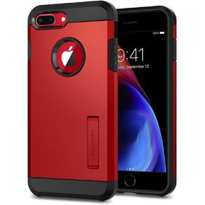 Spigen Tough Armor [2nd Generation] Designed for iPhone 8 Plus Case/iPhone 7 Plus Case (2018) - Red