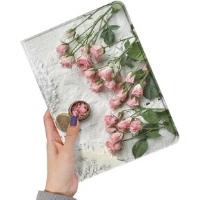 Floral Case Compatible with 2022 iPad 10th Generation 10.9 inch Case Flower Pattern Cute Slim Leather Smart Cover with Pencil Holder,Color A