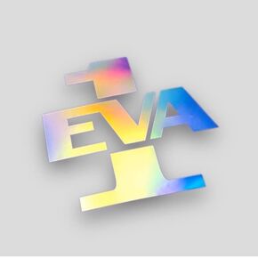 Evangelion CAR Stickers Waterproof Laser Reflective EVA 01 Stickers for CAR for Laptop Evangelion vinly (EVA 01 Logo)
