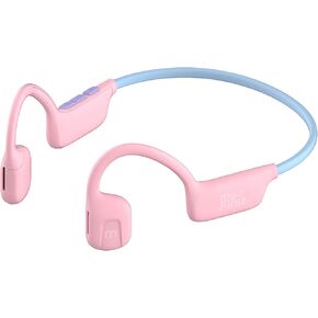 myFirst Headphones Airwaves Open-Ear Air Conduction Wireless Headphones for Kids with Safe Listening and Long Battery Life (Blue)