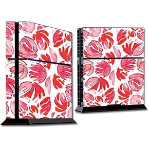 MightySkins Skin Compatible with Sony Playstation 4 PS4 Console wrap Sticker Skins Red Petals