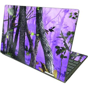 MightySkins Glossy Glitter Skin Compatible with HP Envy x360 13" (2021) - Purple Tree Camo | Protective, Durable High-Gloss Glitter Finish | Easy to Apply | Made in The USA