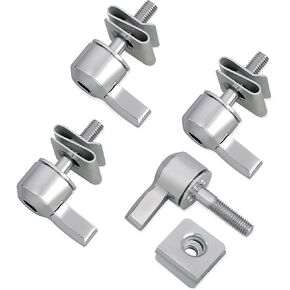 WOWTK Saddlebag Mount Kit, Set of Hard saddlebag Lever Lock mounting for Harley 1993-later All Touring Models FLT FLHT FLHTCU FLHRC Road King Street Glide Electra Glide,Chrome