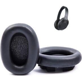 Damex Headphone Ear Pads Replacement Cushion for Sony Noise Cancelling Headphones WH1000XM2,compatible with 1000xm (black)
