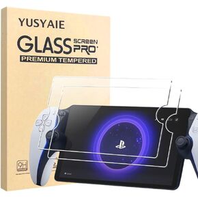 [عبوة من قطعتين] واقي شاشة من الزجاج المقسى لجهاز Sony PlayStation Portal Remote Player لوحدة التحكم PS5 2023 8 بوصة مع 2.5D 9H HD خالي من الفقاعات وشفاف وشفاف للغاية in Kuwait