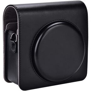 حقيبة الكاميرا، حقيبة واقية من جلد البولي يوريثان مع حزام كتف لكاميرا Fujifilm SQ6 (بني)