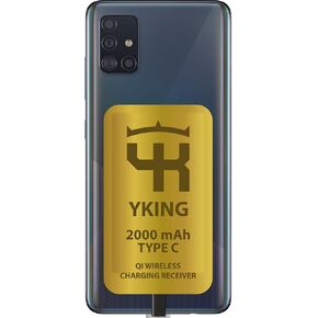محول Qi 2000 مللي أمبير في الساعة لجهاز LG Stylo 6-5 - 4 - LG K92 - K95 - K51 وموديلات LG الأخرى - مستقبل شحن لاسلكي من النوع C Qi لجهاز استقبال LG- USB-c اللاسلكي لمحول الشحن اللاسلكي LG Stylo