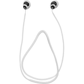 kwmobile Strap Compatible with Anker Soundcore Space A40 - Silicone Cord Holder for Wireless Earphones - White