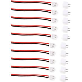 20 Sets JST XH2.54 Wire Cable Plug Connector, XH 2.54mm Pitch 2Pins Male Female 15cm Wire Length 26AWG
