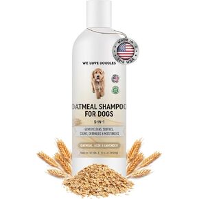 Premium Anti Itch Dog Shampoo for Sensitive Skin, Made in USA, Dry Skin Treatment for Dogs, Great for Allergies, Itching Skin, Hot Spots, Natural Ingredients & Allergy Relief, 16 OZ [We Love Doodles]