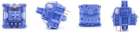 GATERON CJ Keyboard Switches, China Joy Light Dark Blue Purple Custom 5 Pin Through-Hole LED Linear Key Switches (35 PCS) (Light Blue Purple) in Kuwait