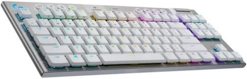 مجموعة لوحة مفاتيح الألعاب الميكانيكية Logitech G915 TKL Tenkeyless Lightspeed Wireless RGB الميكانيكية (أبيض) مع ماوس الألعاب اللاسلكي Logitech G502 X Lightspeed (أبيض) ومحور USB 3.0 بأربعة منافذ (3 عناصر) in Saudi Arabia