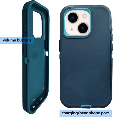 حافظة بمشبك حزام متوافقة مع هاتف iPhone 15 Pro Max (6.7 بوصة)، غطاء متين للحماية من السقوط شديد التحمل ومقاوم للصدمات والغبار لهاتف iPhone 15 Pro Max (2023) in Saudi Arabia