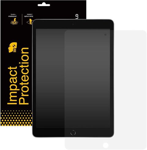 واقي شاشة RhinoShield مضاد للضوء الأزرق ومتوافق مع [iPad 8/9-10.2 بوصة] | مقاومة عالية للصدمات، متينة، مقاومة للخدش وبصمات الأصابع in Kuwait