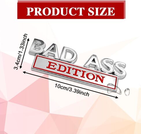 FJB Edition Car Emblem, 3D Letters FJB Car Edition Emblem, 3D FJB Edition Bumper Stickers Alloy Car Truck Accessories Badge Fit for Cars Bumper Window (Black Red) in Kuwait