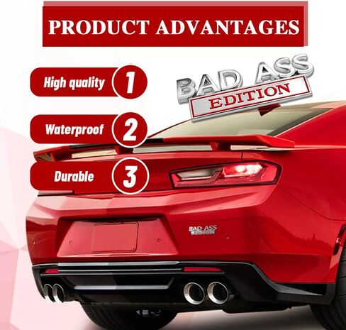 FJB Edition Car Emblem, 3D Letters FJB Car Edition Emblem, 3D FJB Edition Bumper Stickers Alloy Car Truck Accessories Badge Fit for Cars Bumper Window (Black Red) in Kuwait