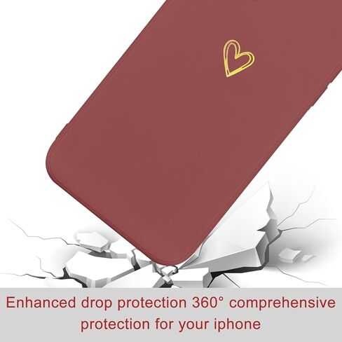 حافظة لهاتف iPhone SE 2022/2020، حافظة iPhone 8 iPhone 7 للنساء والفتيات، حافظة هاتف من السيليكون الناعم الواقي المقاوم للصدمات مع تصميم قلب لطيف، أزرق رمادي in Kuwait