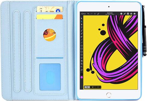 متوافق مع حافظة iPad 9.7 بوصة/حافظة iPad Air/iPad Air 2، حافظة Funut لجهاز iPad الجيل السادس 2018/iPad الجيل الخامس 2017، غطاء حماية بمحفظة جلدية فاخرة بحامل ذكي، فراشة أرجوانية in Kuwait