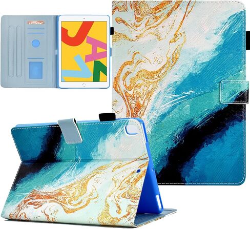 متوافق مع حافظة iPad 9.7 بوصة/حافظة iPad Air/iPad Air 2، حافظة Funut لجهاز iPad الجيل السادس 2018/iPad الجيل الخامس 2017، غطاء حماية بمحفظة جلدية فاخرة بحامل ذكي، فراشة أرجوانية in Kuwait