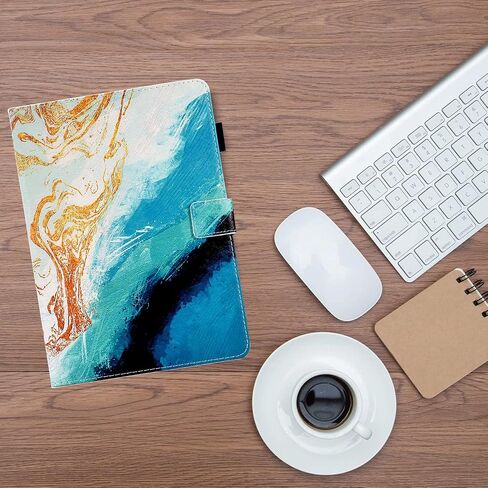 متوافق مع حافظة iPad 9.7 بوصة/حافظة iPad Air/iPad Air 2، حافظة Funut لجهاز iPad الجيل السادس 2018/iPad الجيل الخامس 2017، غطاء حماية بمحفظة جلدية فاخرة بحامل ذكي، فراشة أرجوانية in Kuwait