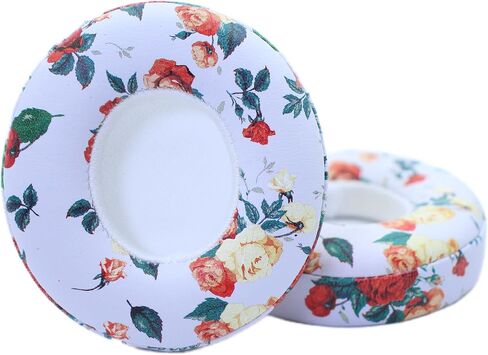 Replacement Ear Pads Compatible with Beats by Dre Solo3/Solo2 Wired/Wireless A1796/B0534 Headphones Ear Pads (White Flower) in Kuwait
