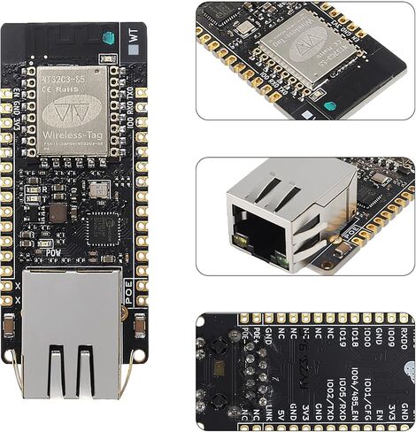 1 حزمة ETH01-EVO ESP32-C3 وحدة لوحة تطوير واي فاي بلوتوث متوافق إيثرنت ثلاثة في واحد in Kuwait