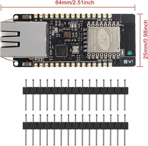 1 حزمة ETH01-EVO ESP32-C3 وحدة لوحة تطوير واي فاي بلوتوث متوافق إيثرنت ثلاثة في واحد in Kuwait