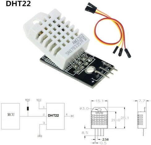 Gump's Grocery DHT22/AM2302 وحدة استشعار درجة الحرارة والرطوبة الرقمية تحل محل SHT15 in Saudi Arabia