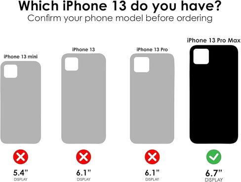 حافظة كومبو مع مشبك حزام لهاتف آيفون 13 برو ماكس، حافظة حماية مطاطية رفيعة للغاية وحافظة بمشبك حزام دوار مع مسند مدمج (أسود) in Kuwait