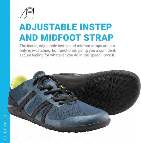 حذاء الجري سبيد فورس بيرفوت للسيدات من Xero Shoes - خفيف الوزن للغاية - حذاء جري بسيط على الطريق باللون الأزرق أوريون in Kuwait