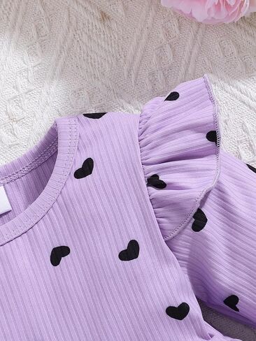 Baby Girls Clothes Toddler Girl Outfits Fall Infant WInter Ribbed Pants Set for 6 9 12 18 24 Months 2t 3t Girls in Kuwait