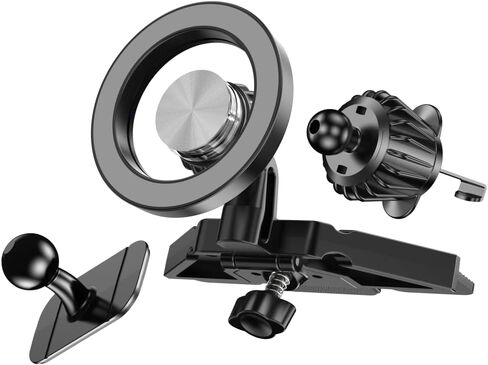 لفتحة أقراص مضغوطة لتركيب السيارة Magsafe، مغناطيس قوي، حامل هاتف مغناطيسي لهاتف iPhone MagSafe CD، حامل هاتف للسيارة، مشغل أقراص مضغوطة بدون استخدام اليدين، حامل هاتف iPhone 15 Pro Max CD حامل 14 13 12 Plus Magsafe Csae in Kuwait